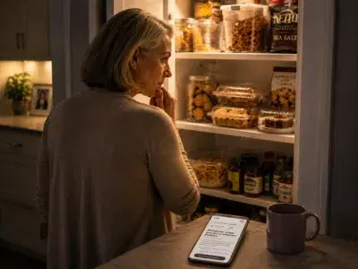 Woman distracted by constant thoughts of food